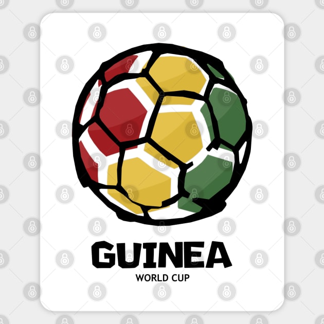 Guinea Football Country Flag Sticker by KewaleeTee